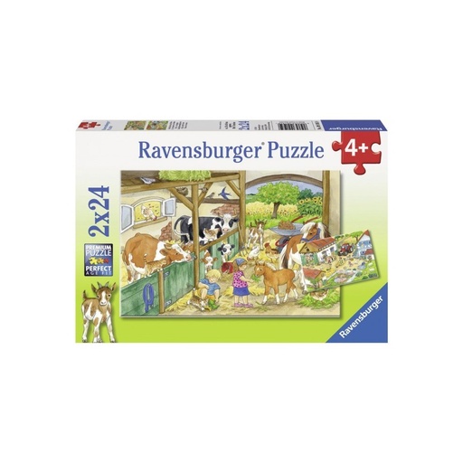 [09195] Puzzle 2x24 pcs - La Ferme 
