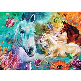 [120008248] Puzzle 300 pcs - Chevaux
