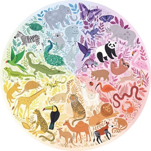 [171729] Puzzle 500 pcs - Animals Circular 