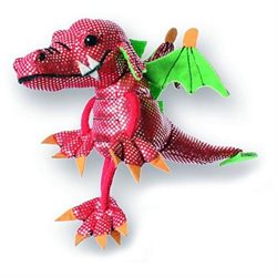Marionnette à doigt Dragon rouge