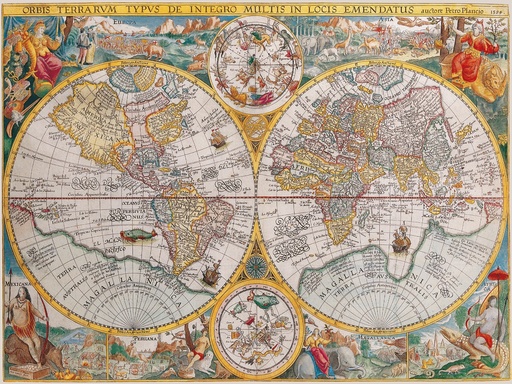 Mappemonde en 1594 - Puzzle