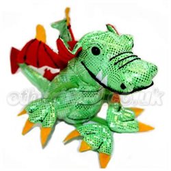 Marionnette à doigt Dragon vert