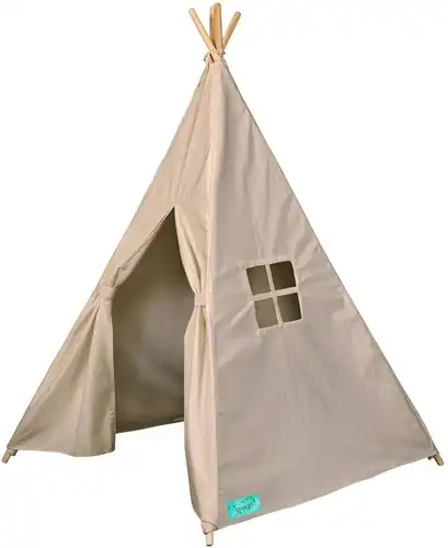 [105246] Tipi tente en toile taupe