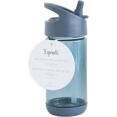 3 Sprouts - Gourde Enfant Anti Fuite Bleue
