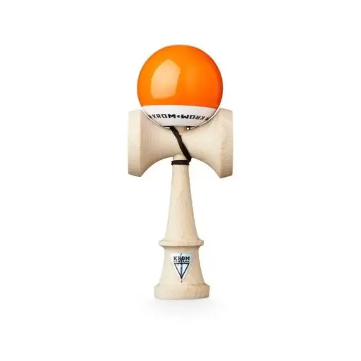 Jeu de plein air Krom Kendama Orange