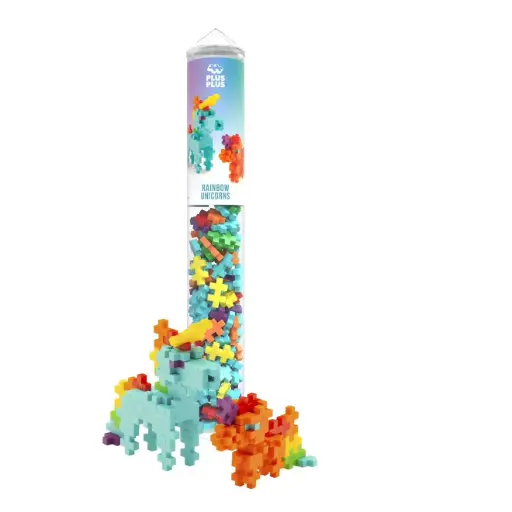 [PP4372] Plus-Plus - Tube Licorne Arc-en-ciel (100pcs)