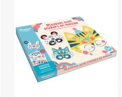 Masques avec stickers en mousse 3+