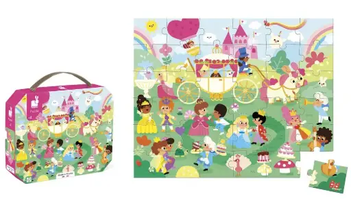 [J02391] Puzzle Les princesses - 36 pièces