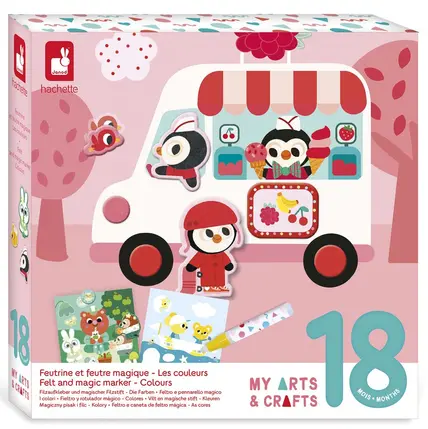 [J09212] Feutrine et feutre magique - Les couleurs