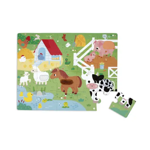 [J02491] Puzzle tactile Ferme