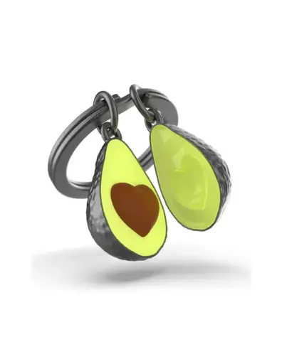 [MTM337-01] Porte-clé Métalmorphose - Avocat coeur