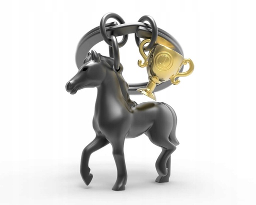 [MTM235-01] Porte-clé Métalmorphose - Cheval et trophée