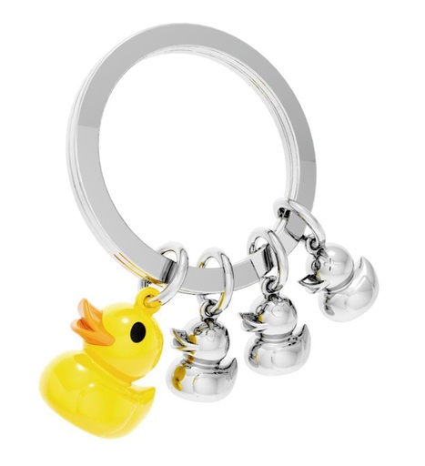 [MTM925-01] Porte-clé Métalmorphose - Famille canard