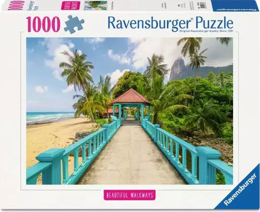 Puzzle 1000 pcs - Pont coloré en Malaisie