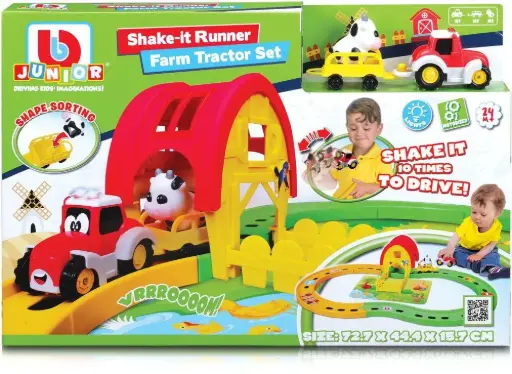 [88619] Tracteur de la ferme avec remorque - Secoue moi et j'avance !