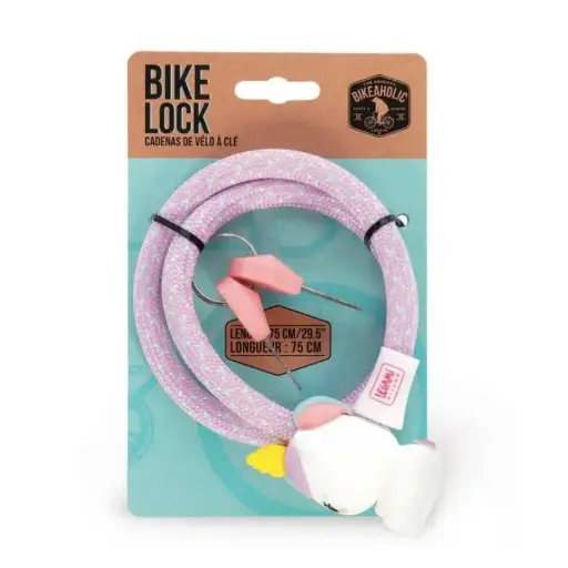 Cadenas de vélo à clé - Licorne