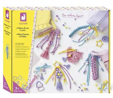 [J09210] 6 bijoux de sac à  créer