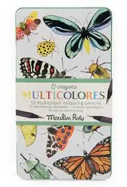 [719101] 12 crayons de couleur multicolores