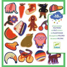 [DJ00951] 60 gommettes en feutrine - Les rigolos !