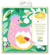 [DJ00953] Coloriages magiques - Coucou caché maman-bébé du jardin