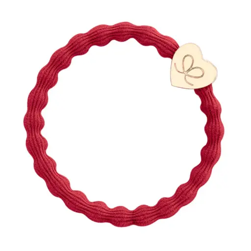 byEloise - Gold Heart Cherry Red