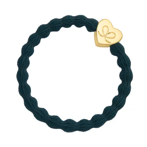 byEloise - Gold Heart Bottle Green
