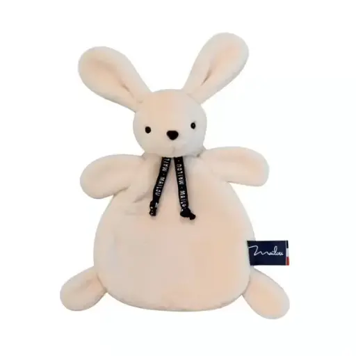 [MA0051] Mailou doudou Lapin Dorlotin ivoire