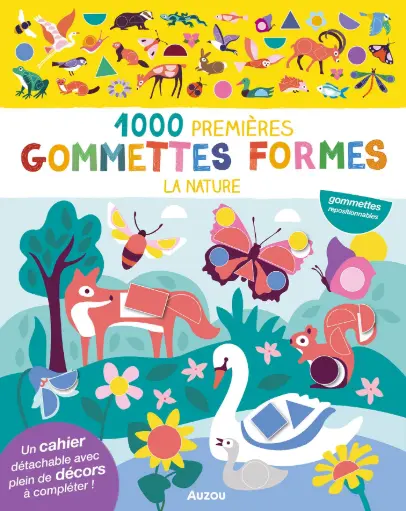 1000 PREMIÈRES GOMMETTES FORMES LA NATURE