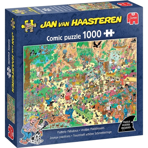 Jan Van Haasteren Comic Puzzle - Flutterly Fabulous (1000 Piece)