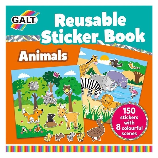Livre de stickets réutilisables - Animaux
