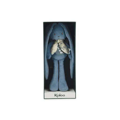 [k218034] Pantin lapin bleu horizon 25cm