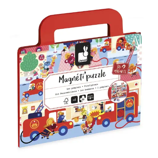 [j05417] Magneti'puzzles - Pompiers 36pcs