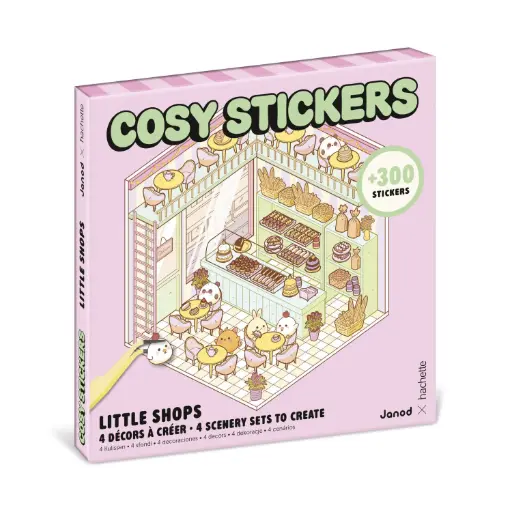[j09313] Cosy Stickers - Little Shops