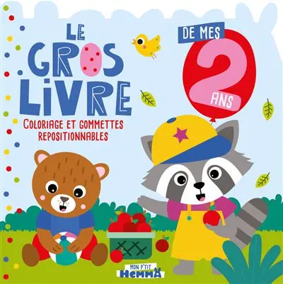 Le gros livre de mes 2ans - coloriage et gommettes