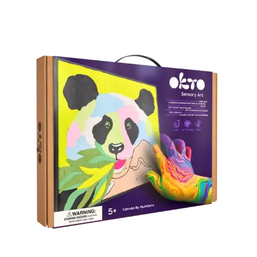 [9647679] Okto - Peinture 3D par numéro - Panda (29 cm)