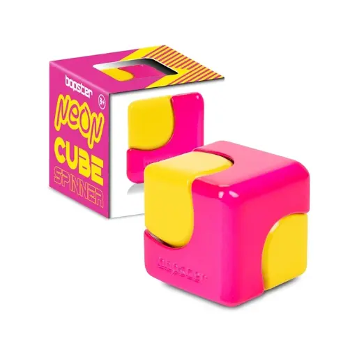 Cube Spinner Néon - Jaune et rose