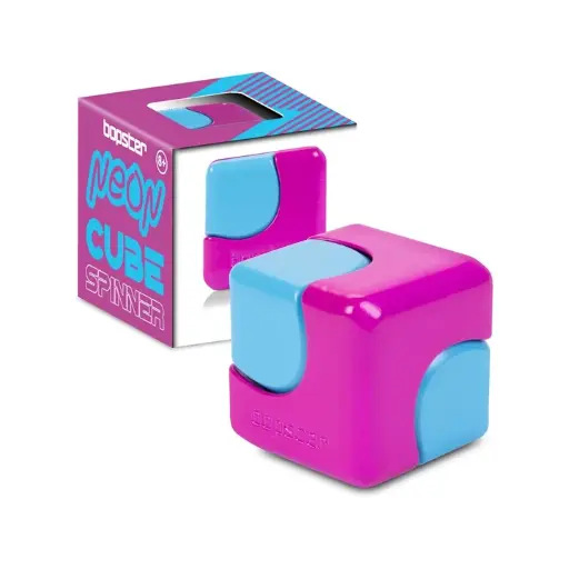 Cube Spinner Néon - Mauve et bleu