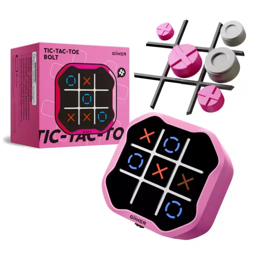 GiiKER Infinite Tic-Tac-Toe Bolt Rose (Jeu du Morpion)
