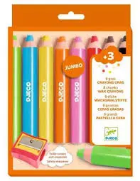 [DJ00970] 8 gros crayons gras