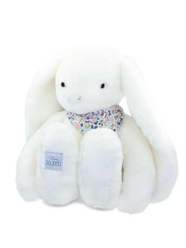 LAPIN FLEURETTE - Blanc 50cm