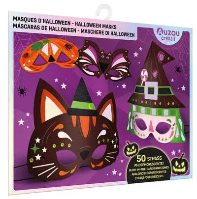 Masques d'Halloween à customiser