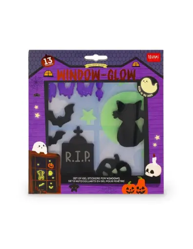 Set d'Autocollants en Gel pour Fenêtre - Windo-Glow halloween