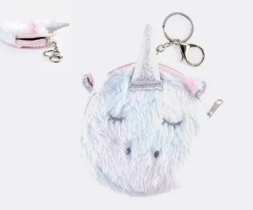 [F36200] porte monnaie - porte clef licorne