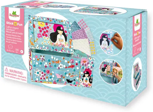 [cre7079] Coffret crayons mosaïques 