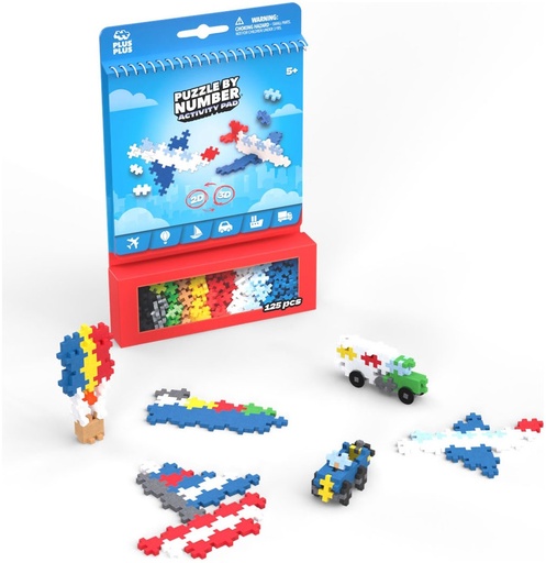 [PP3990] Plus plus - Bloc d'activité - Transport 125pcs